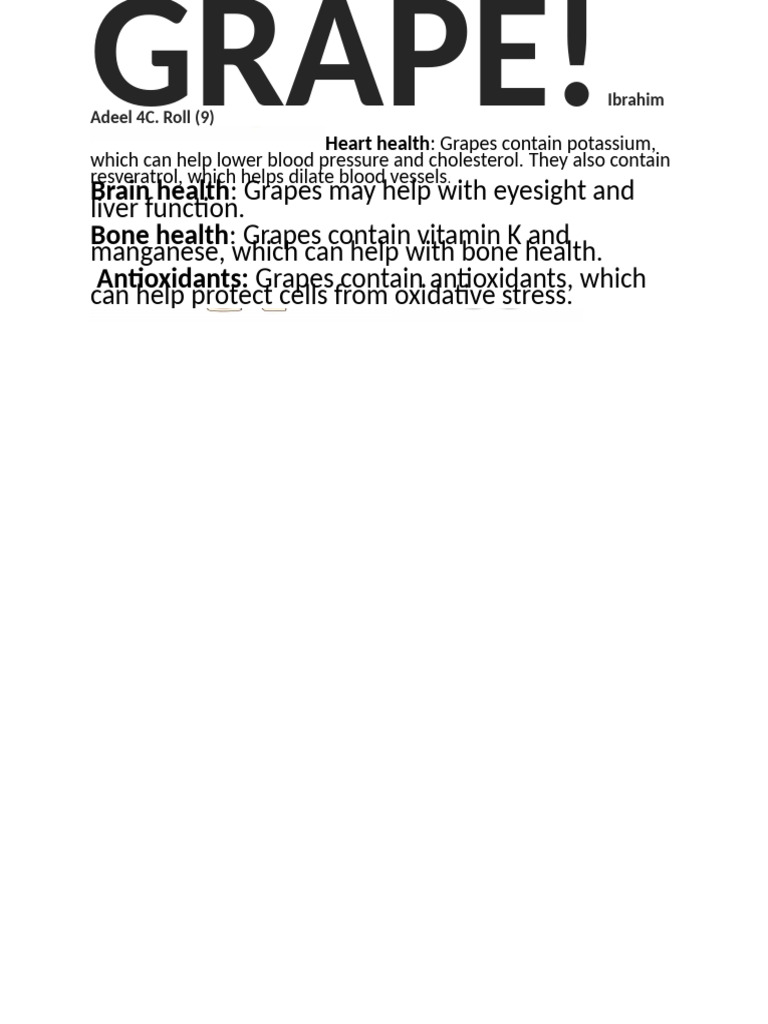 GRAPES | PDF