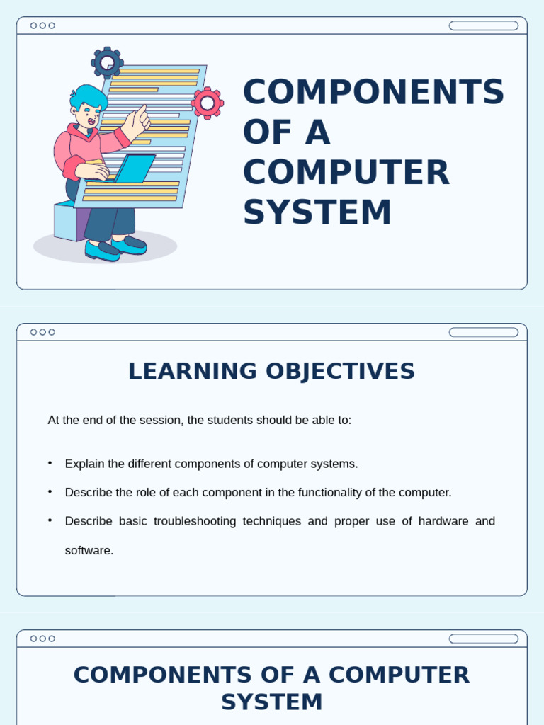 Components of A Computer | PDF | Image Scanner | Computer Data Storage