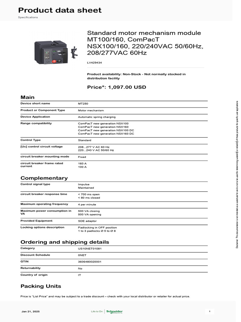 Schneider Electric - ComPact | PDF | Alternating Current | Direct Current