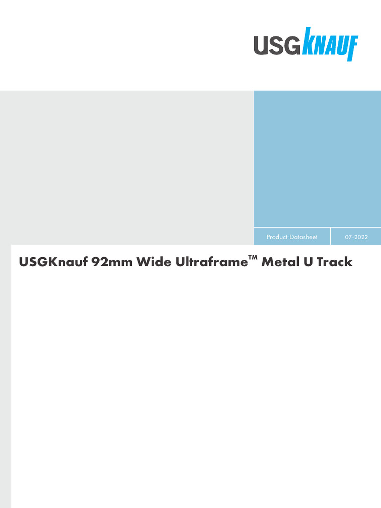 Ultraframe-92mm Wide 055mm U Track - 1111315030 - 231104 - 112244 | PDF ...