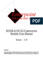 Xc6slx150 x2 Coprocessor User Manual Issue 1 0
