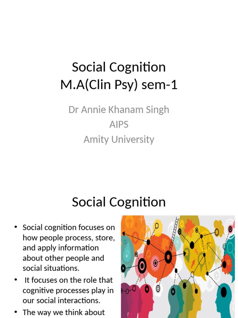 Understanding Social Cognition Concepts | PDF | Mind | Theory Of Mind