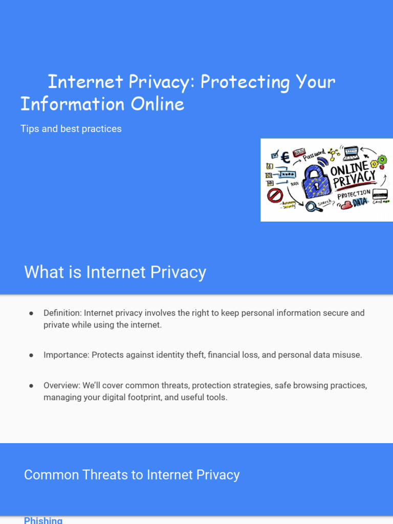 Internet Privacy: Essential Protection Tips | PDF | Security | Computer ...