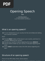 MUN Conference Speech Preparation Guide | PDF