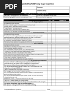 Swing Stage Inspection Form | PDF