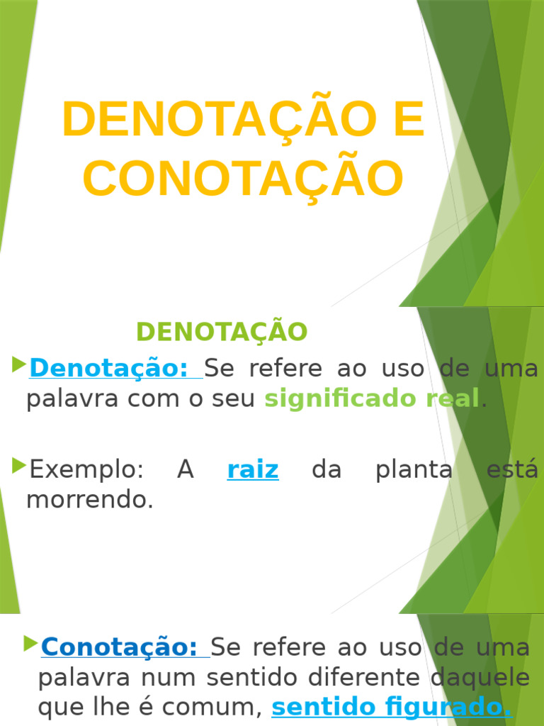 Denotação e Conotação: Definições e Exemplos | PDF