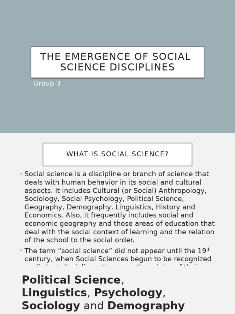 Overview of Social Science Disciplines | PDF | Social Sciences | Geography
