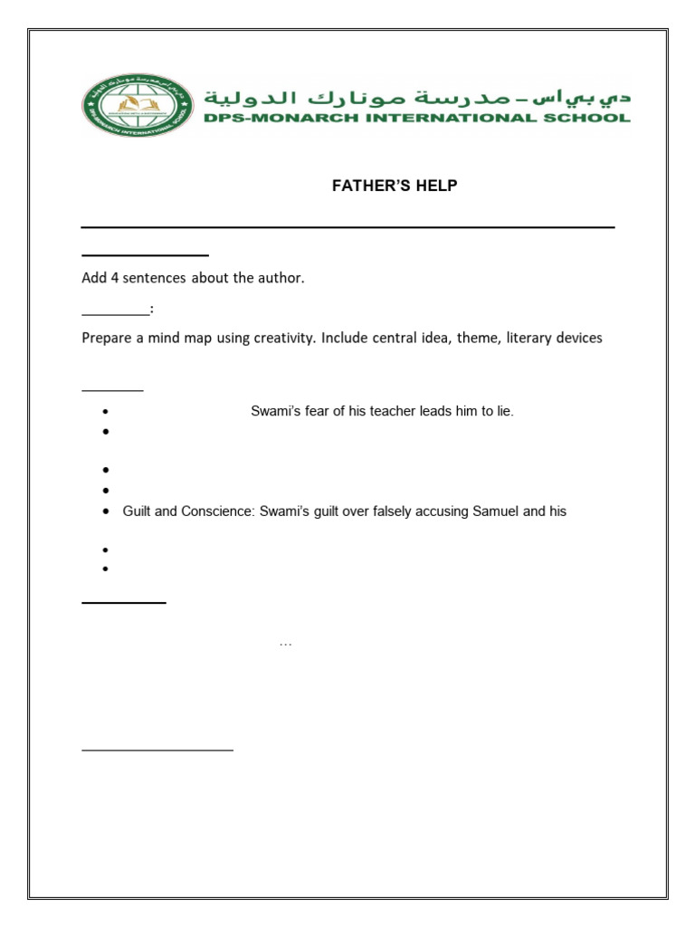 CHAPTER 5. FATHER'S HELP-NOTES | PDF | Psychology
