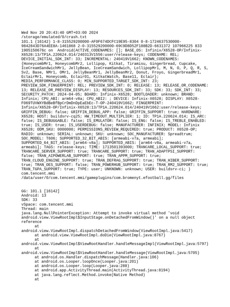 crash | PDF | Java (Programming Language) | Mobile Computers