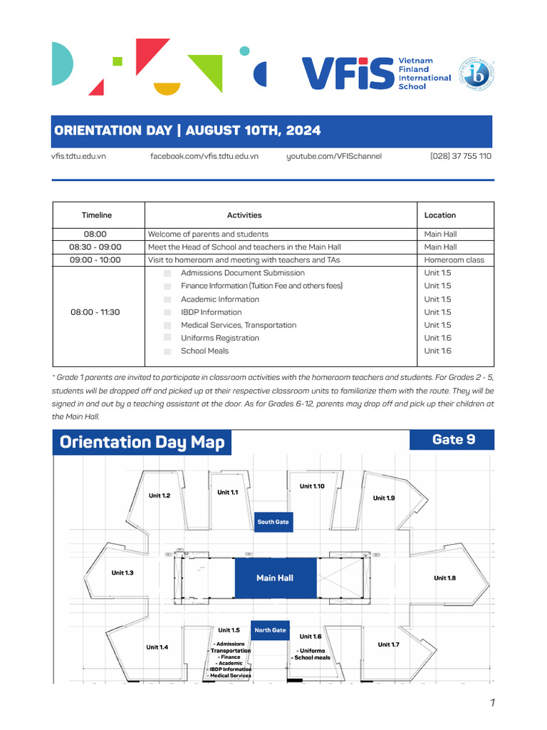 VFIS Orientation Day 2024-2025 | PDF