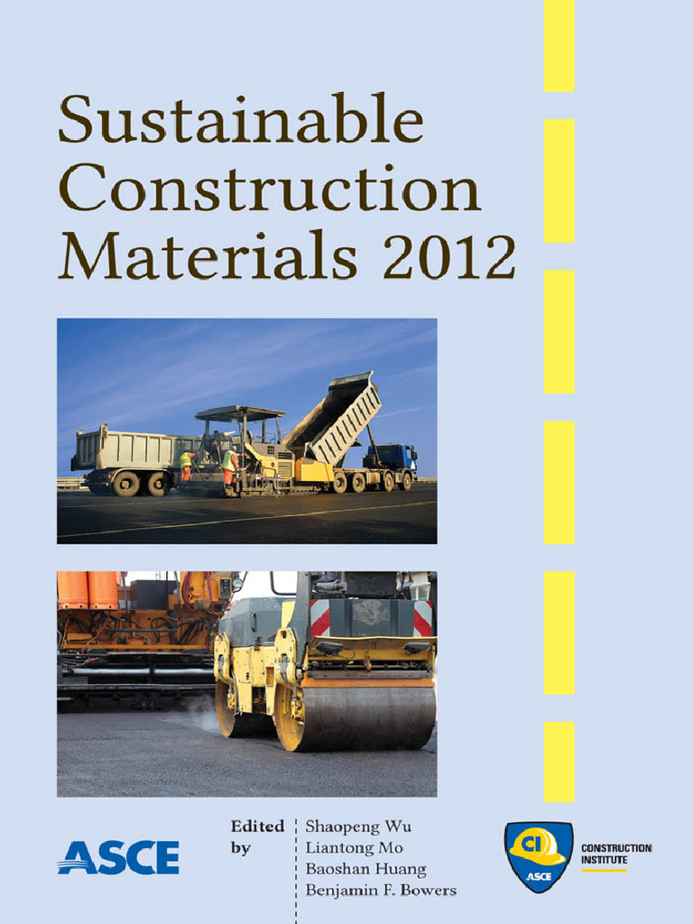 Advances in Sustainable Construction Materials | PDF | Road Surface ...