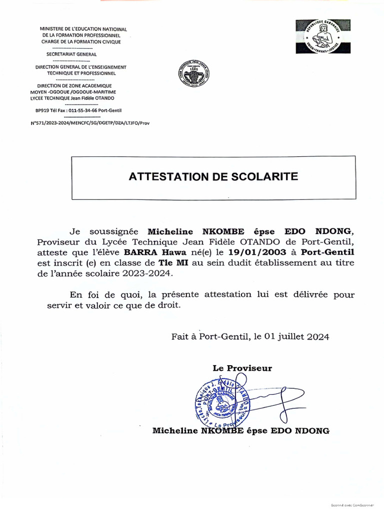 attestation-scolaire-pdf