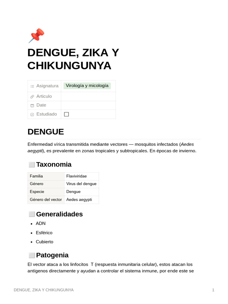 Dengue Zika y Chikungunya | PDF | Fiebre del zika | Ciencias de la Salud