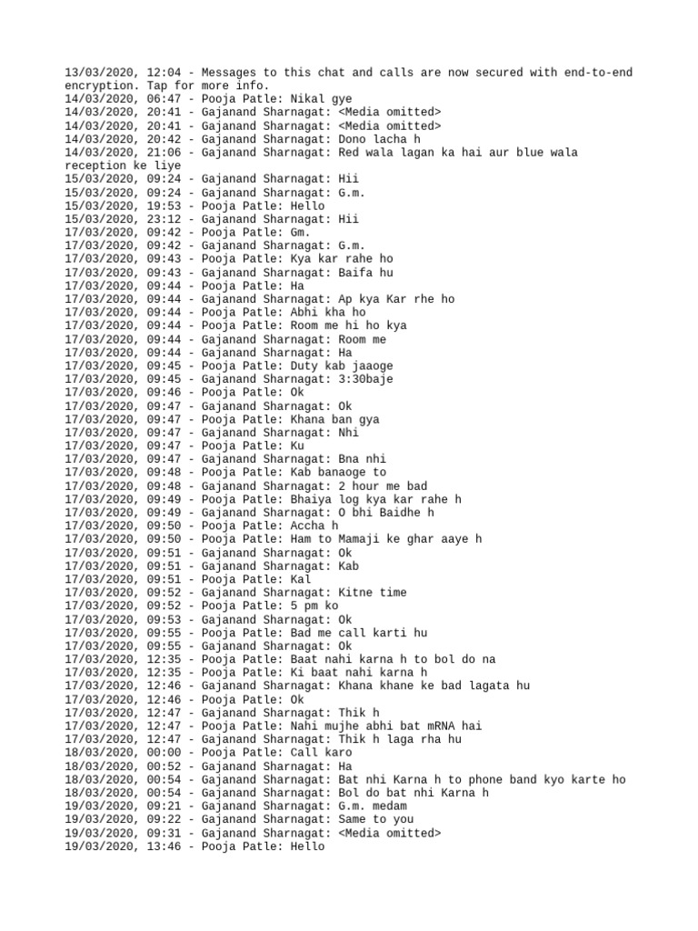 Chat Messages and Calls Overview | PDF