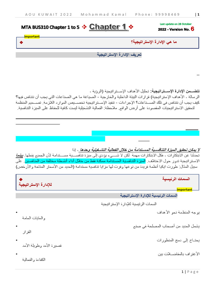 BUS310 MTA v6-1 | PDF