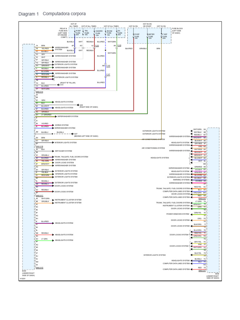 Automotive Relay and Fuse Diagram | PDF | Vehicle Parts | Land Vehicles