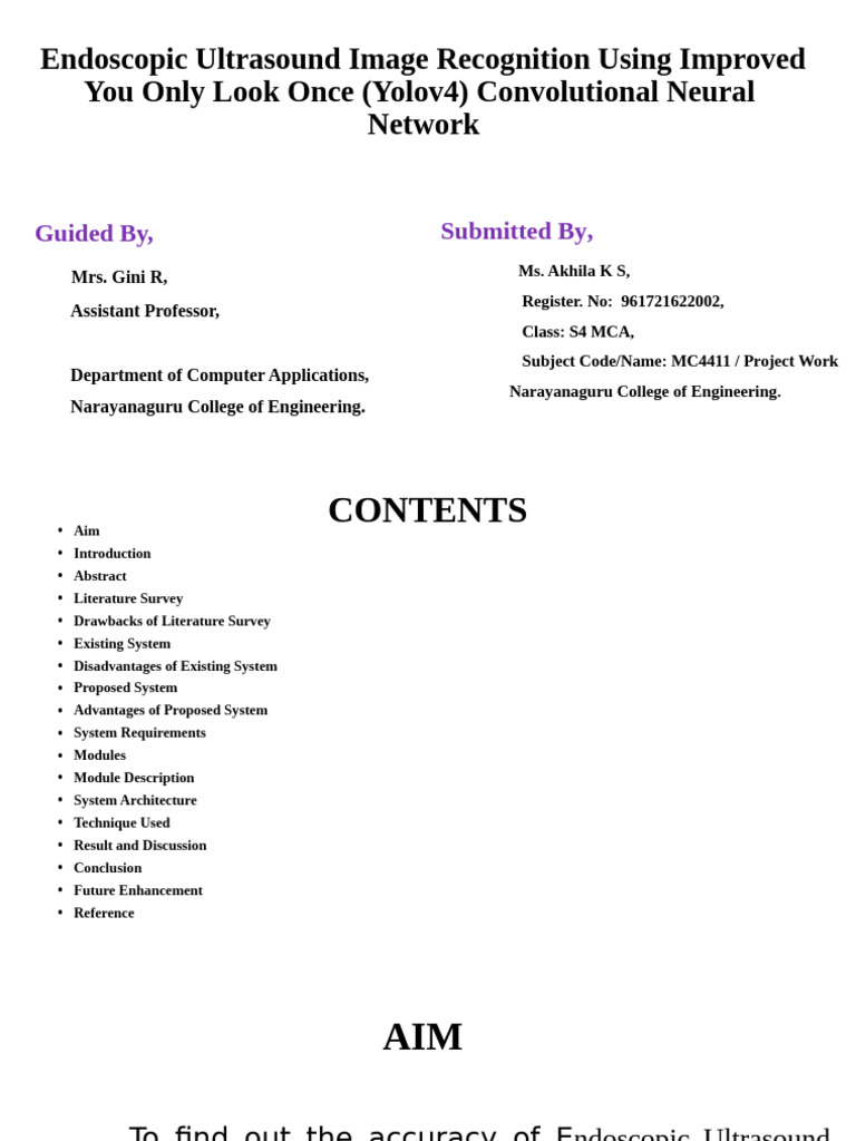 Project PPT For Mca Final | PDF | Deep Learning | Image Segmentation
