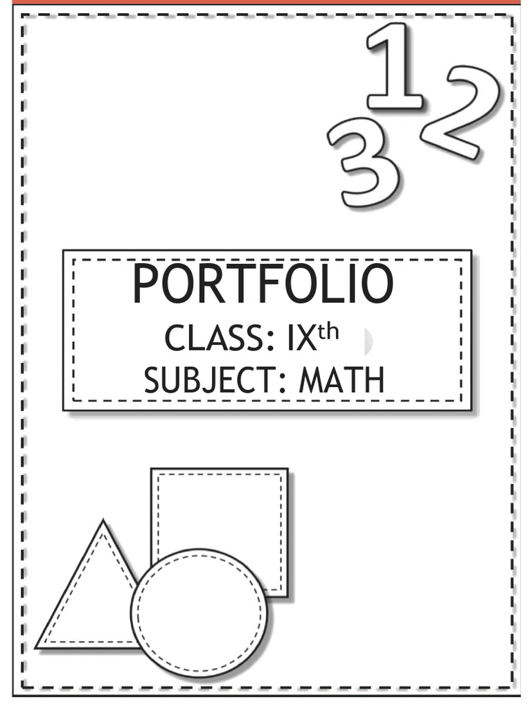 Ix Math Portfolio Overview Pdf