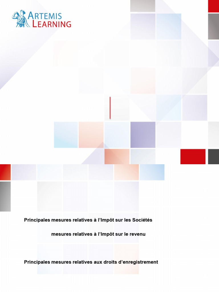 Dispositions fiscales Loi de Finances 2025 | PDF | Retraite | Impôts