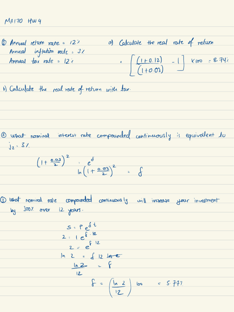 Inflation: Compounded | PDF | Interest | Factor Income Distribution