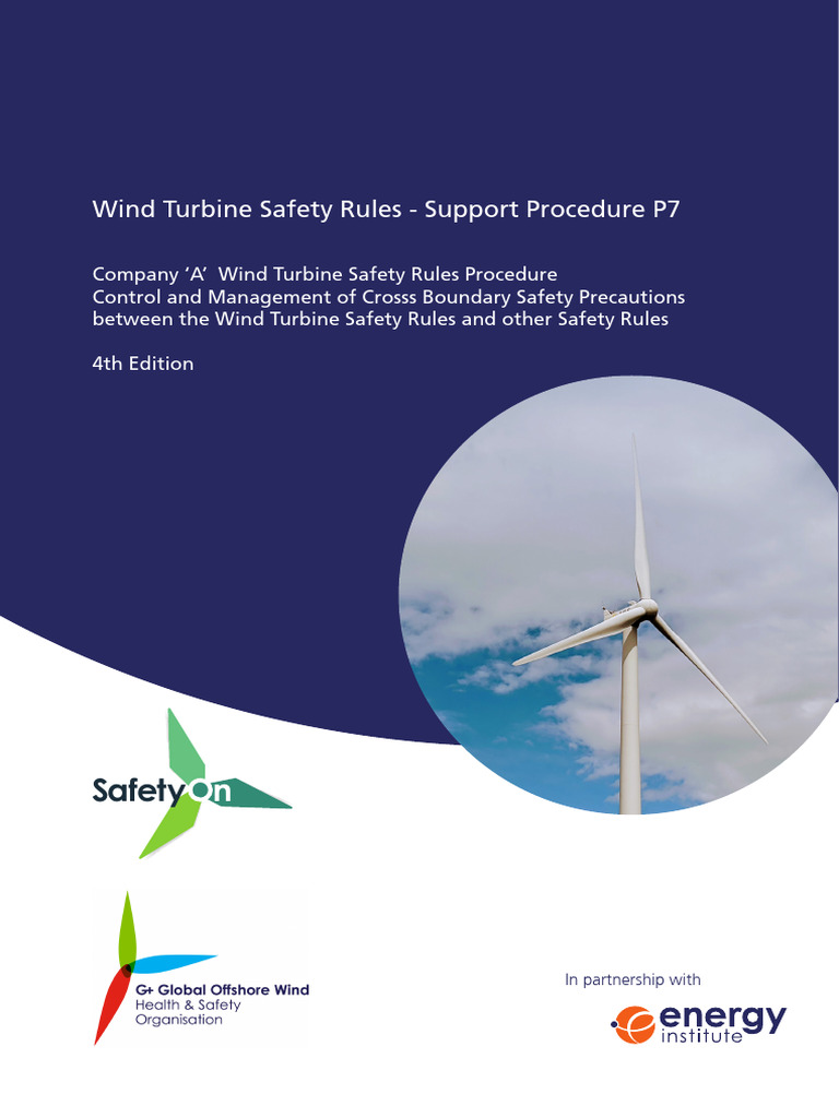 Wind Turbine Safety Rules - Support Procedure P7 - Cross-Boundary ...