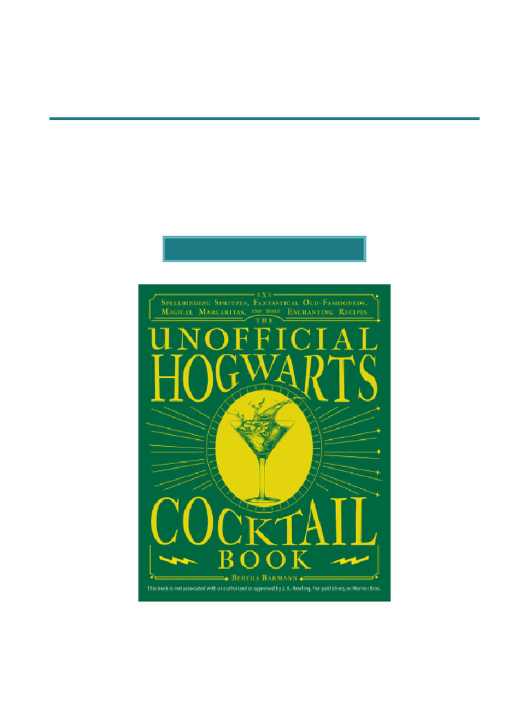 Popular now the unofficial hogwarts cocktail book spellbinding spritzes