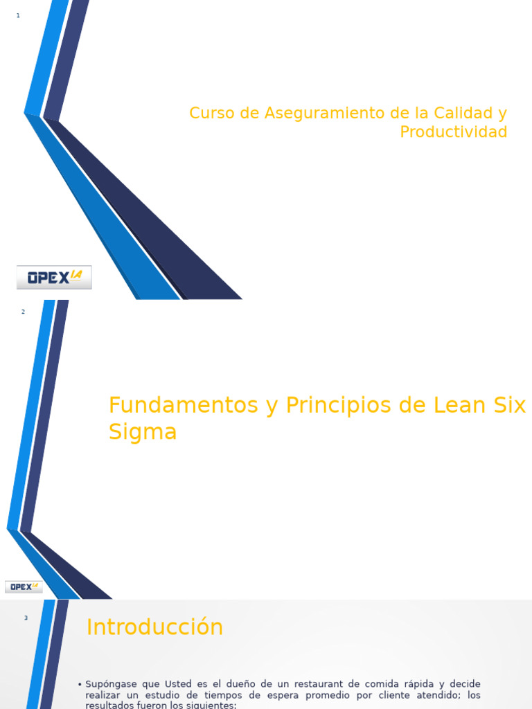 Curso de Lean Six Sigma y Calidad | PDF | Six Sigma | Lean Manufacturing