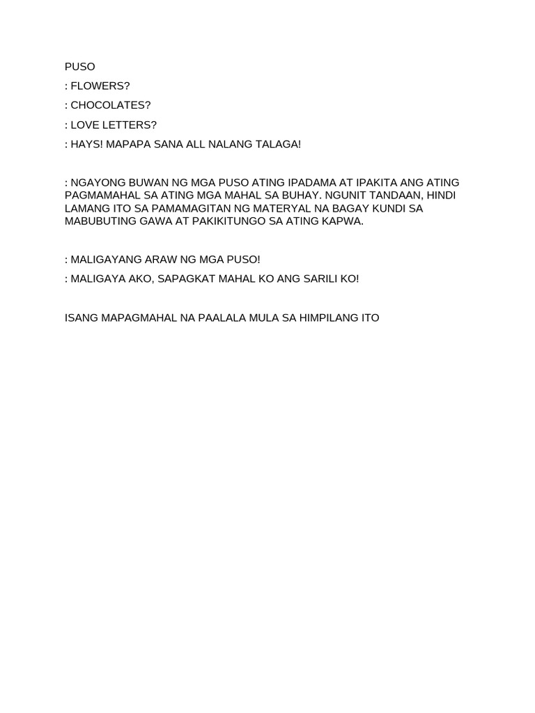 Puso | PDF