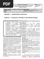 Cap. 1 - Introdução à Biologia
