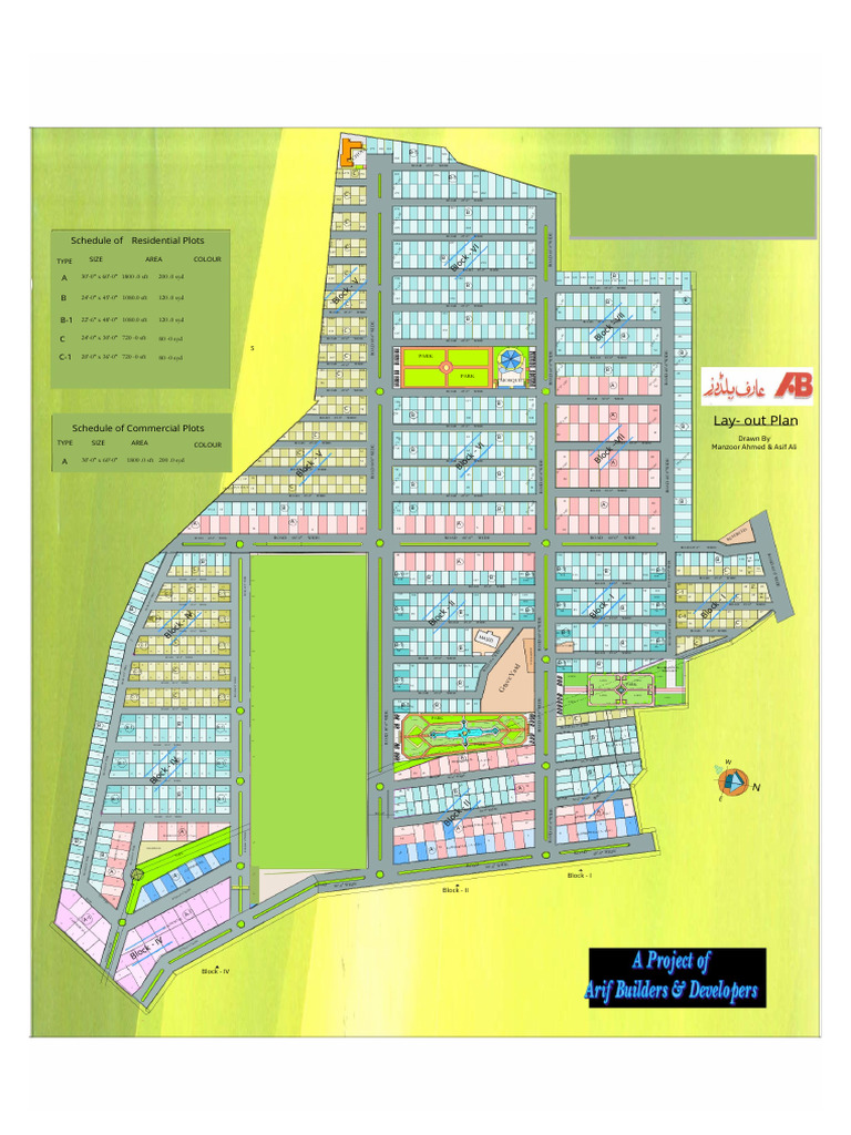 Road and Plot Layout Plan Details | PDF
