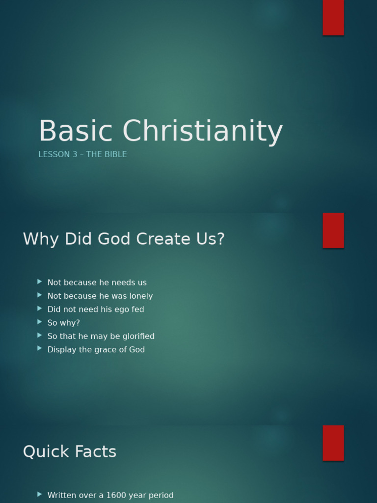 Understanding the Bible Basics | PDF