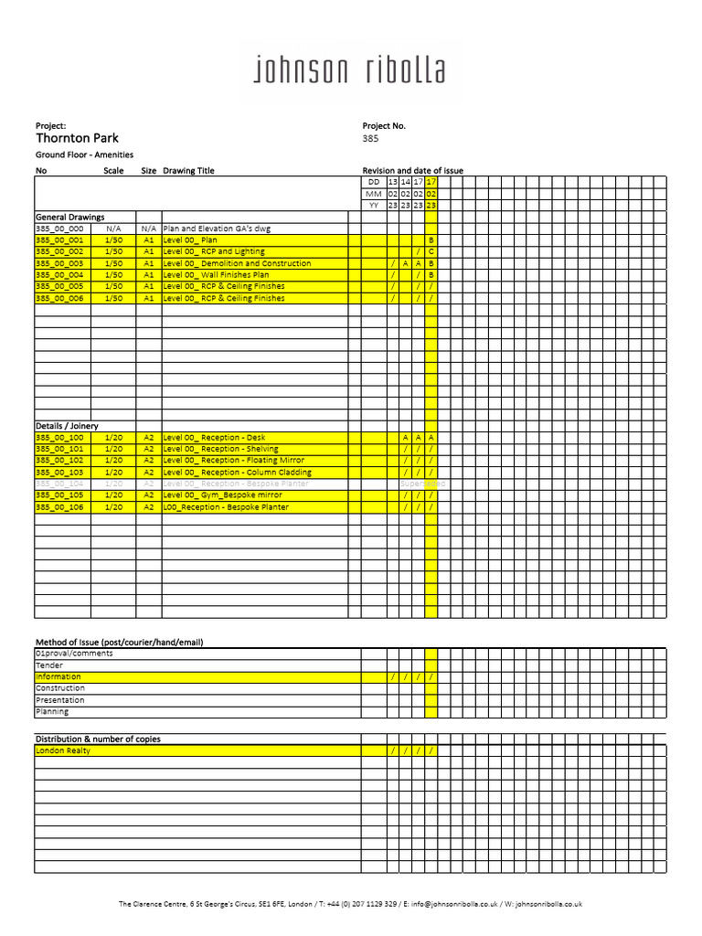 General Drawings for Project 385 | PDF | Architectural Design ...