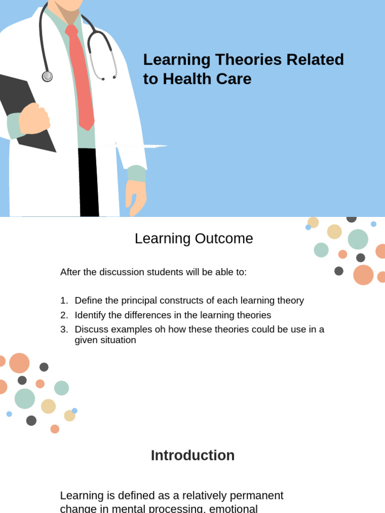 Week 2 - Learning Theories Related To Health Education Student | PDF ...