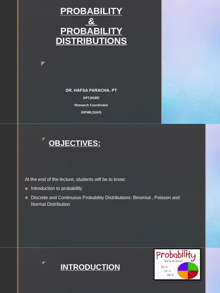 Introduction to Probability Distributions | PDF | Probability ...