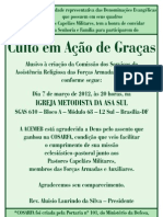 Cartaz ACMEB - Capelania Militar Evangélica do Brasil