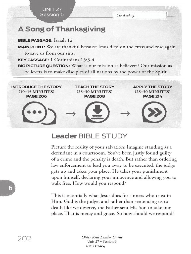 Thanksgiving Through Isaiah 12 | PDF | Jesus | The Gospel
