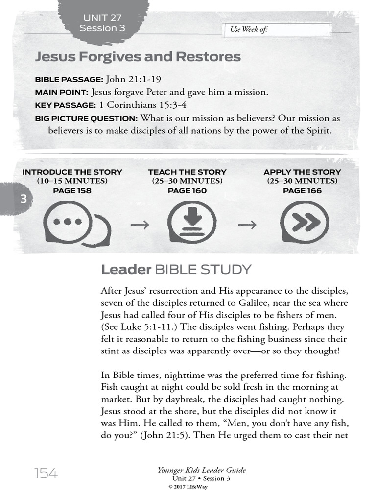 Ession3 Leaderguide Younger | PDF | Jesus | Saint Peter