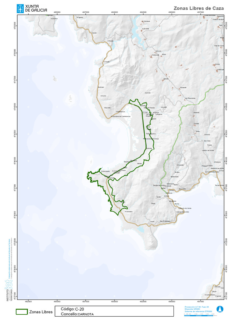 Mapa de Zonas Libres de Caza en Galicia | PDF