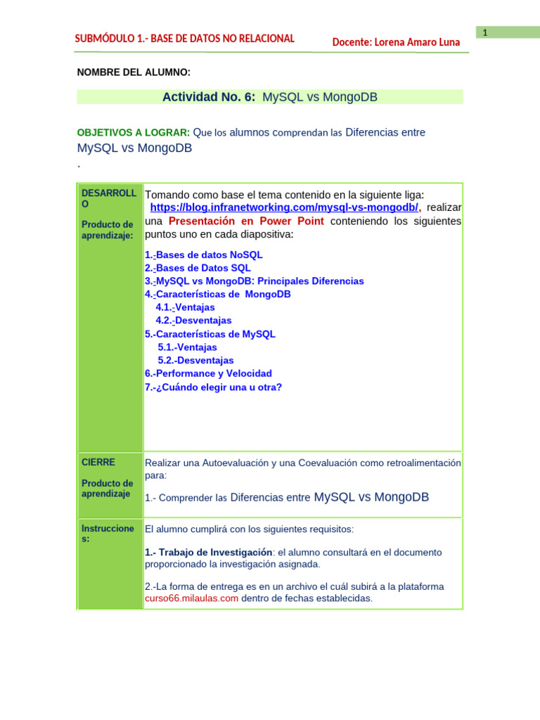 6 plan clase mysql vs mongodb 1 pdf