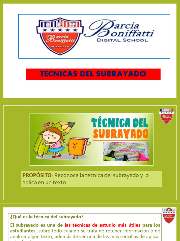 Técnicas Efectivas de Subrayado | PDF