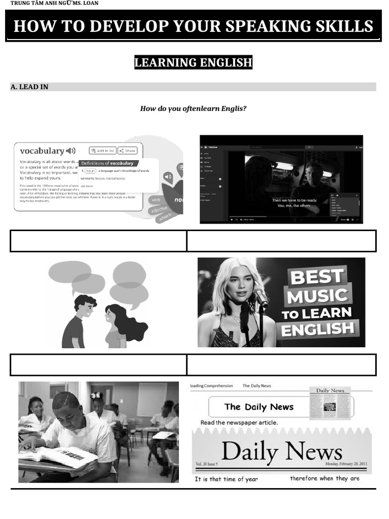 Enhance Your English Speaking Skills | PDF | English Language | Spanish ...