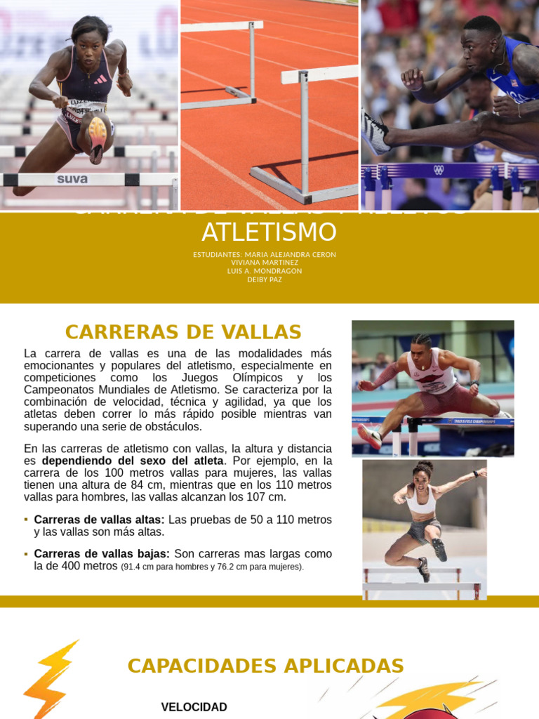 Carreras de Vallas y Relevos en Atletismo | PDF | Deporte del atletismo