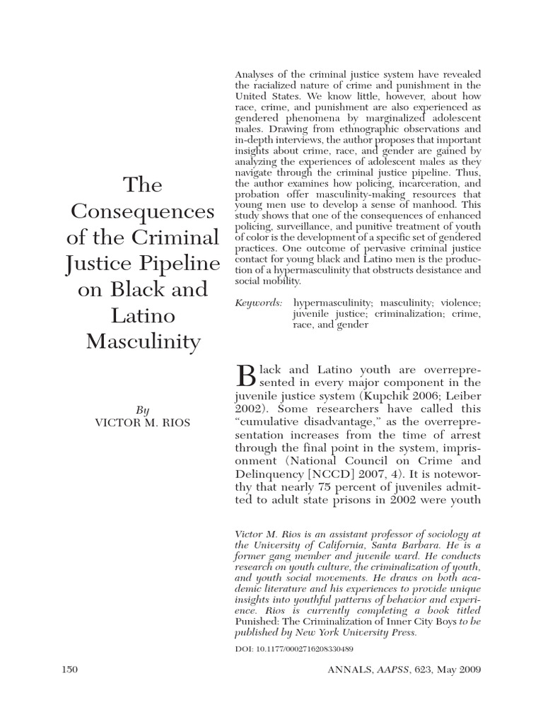 Impact of Criminal Justice on Masculinity | PDF | Masculinity ...