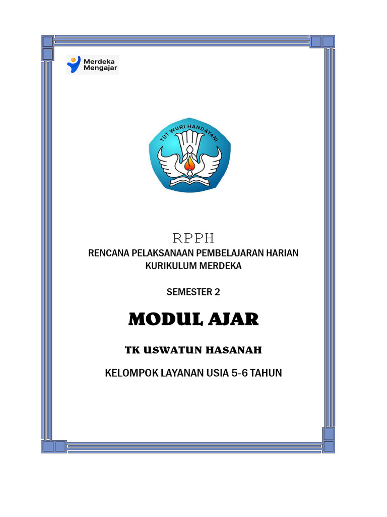RPPH Tema Transportasi untuk TK B | PDF