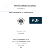 Paper Tentang Permasalahan Retribusi Pelayanan Kesehatan Pada Rumah Sakit Umum Daerah Dokter Mohamad Soewandhie Kota Surabaya