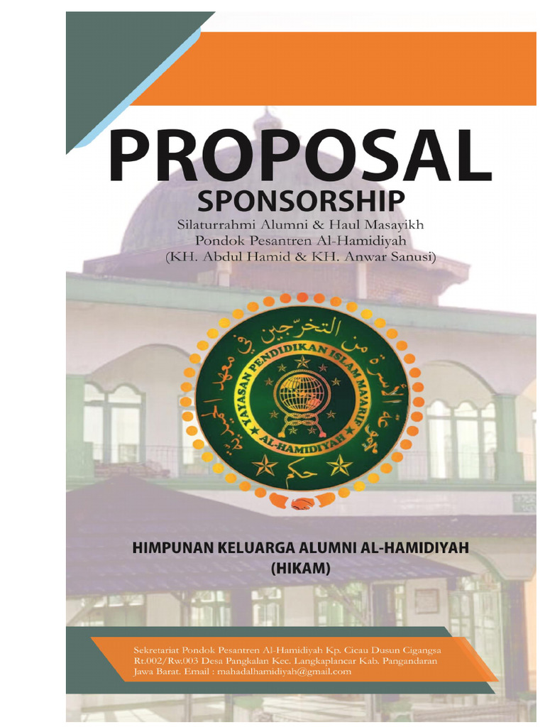 Permohonan Dana Silaturrahmi Alumni HIKAM | PDF
