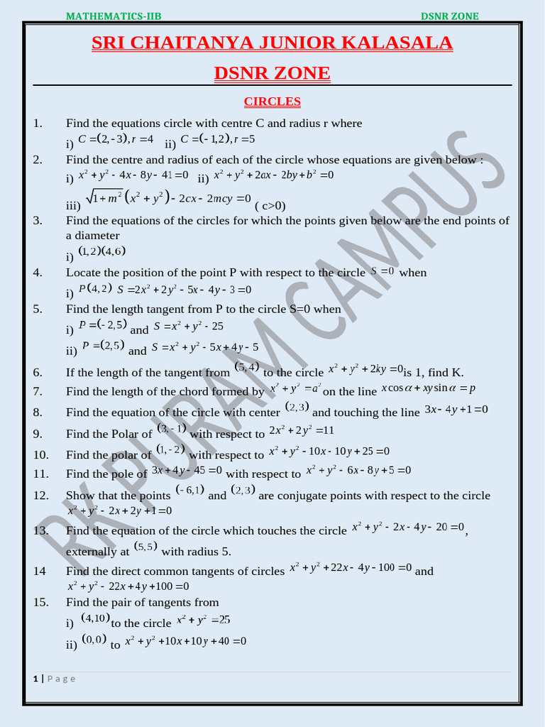 Mathematics 2B-08-01-2025 | PDF | Ellipse | Circle