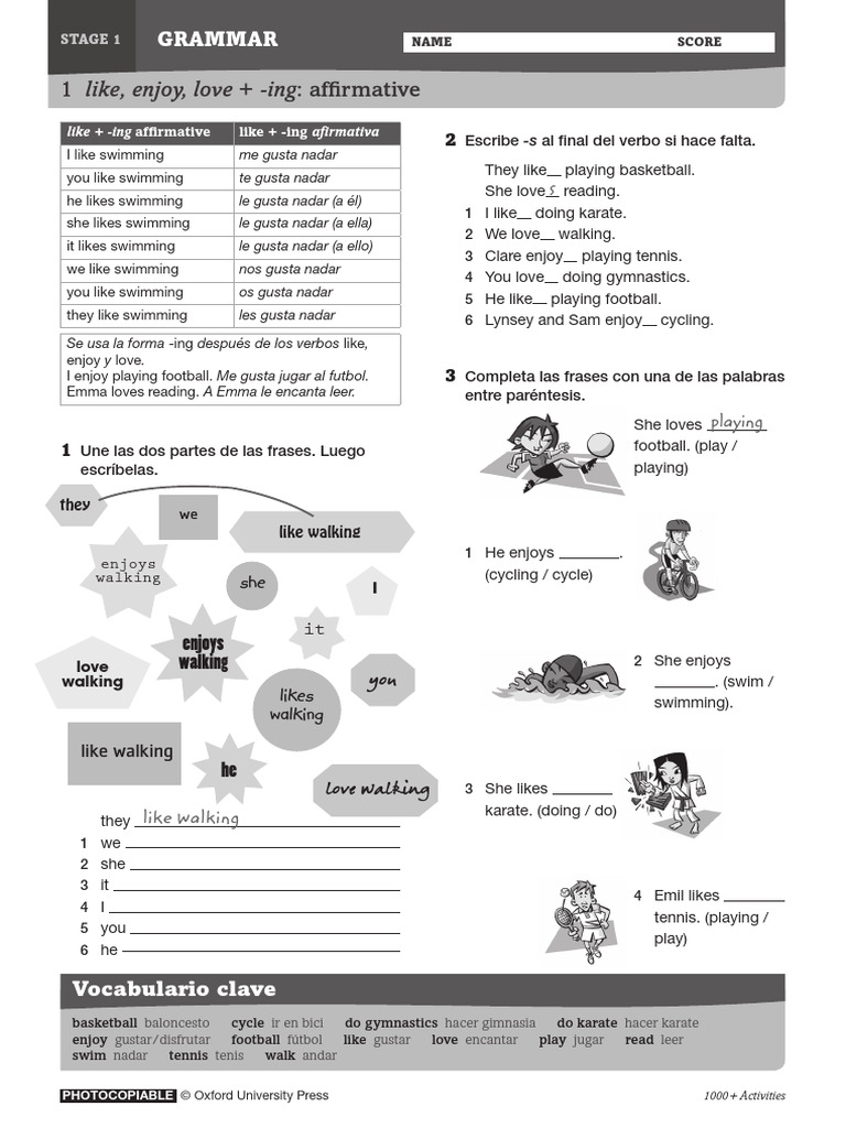 English Grammar Activities for Beginners | PDF