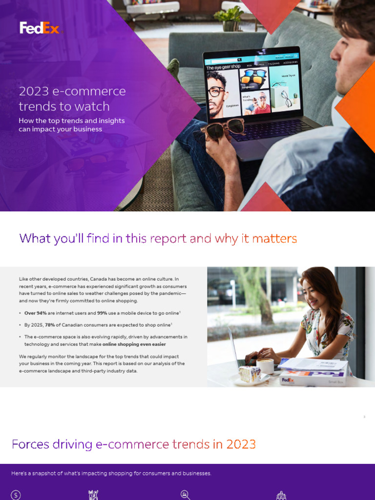 FedExCanadaECTrendsReport PDF E Commerce Retail