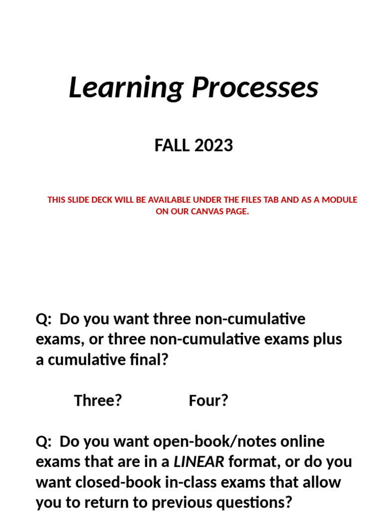 Learning+Processes+Slides%2c+Fall+2023b | PDF | Classical Conditioning ...
